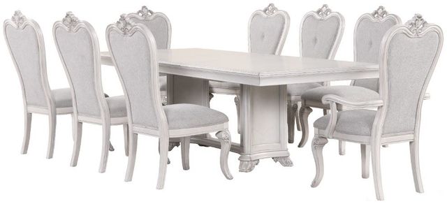 New Classic® Home Furnishings Cambria Hills 9-Piece Gray Dining Set-0