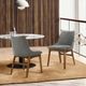 Armen Living Azalea 2-Piece Charcoal/Walnut Dining Side Chair Set-1