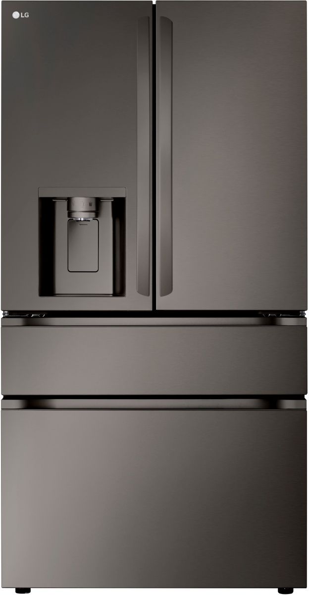 LG 36" 28.6 Cu. Ft. PrintProof™ Black Stainless Steel French Door Refrigerator with Full-Convert Drawer™-0