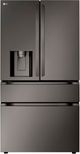 LG 36" 28.6 Cu. Ft. PrintProof™ Black Stainless Steel French Door Refrigerator with Full-Convert Drawer™-0