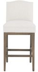 Fairfield® Customizable Entree Dining Camel Short Back Bar Stool-1