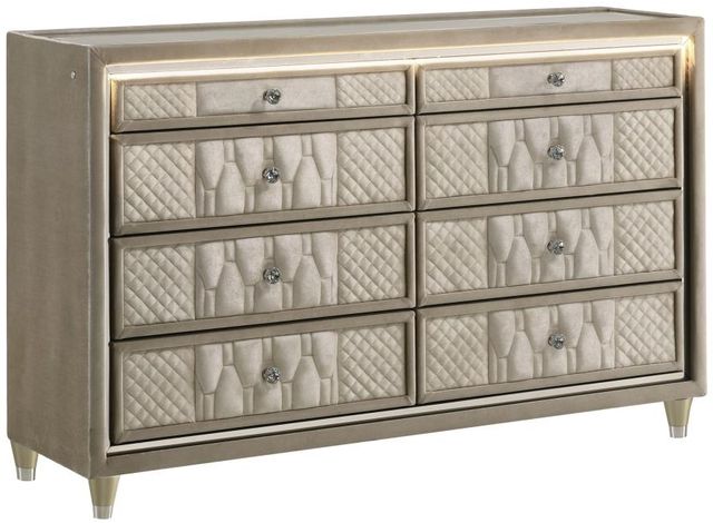 Coaster® Lorient 5-Piece Camel/Ivory Panel Queen Bedroom Set-4