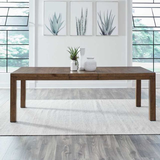 Liberty Furniture Shaker Lakes Harvest Brown Rectangular Leg Table-2