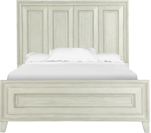 Magnussen Home® Raelynn Weathered White Complete King Panel Bed-2