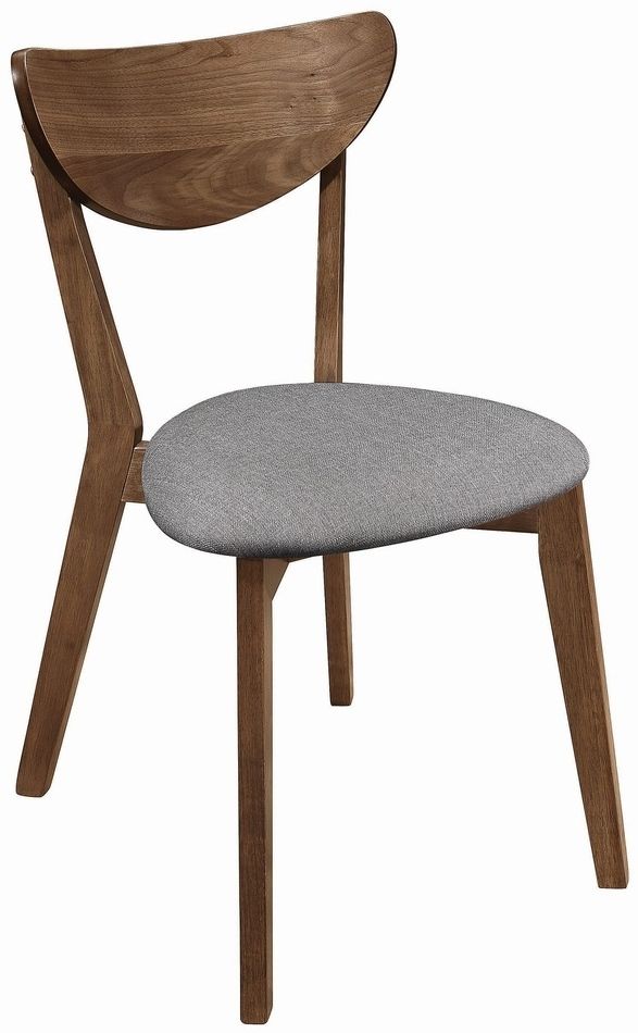 Coaster® Alfredo 5-Piece Upholstered Natural Walnut Dining Table Set-3