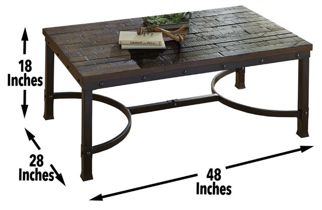 Steve Silver Co. Ambrose Rustic Honey Cocktail Table-2