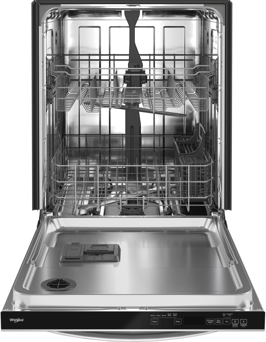 Whirlpool 24" Black Built In Dishwasher