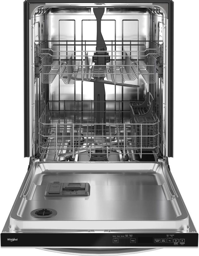 Whirlpool® 24" Fingerprint Resistant Stainless Steel Built In Dishwasher with AI Intelligent Wash and Tall Top Rack-1