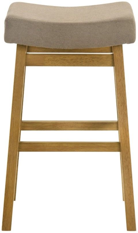 Armen Living Lenon 2-Piece Amber Glow/Twilight Taupe Barstool Set-2