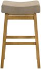 Armen Living Lenon 2-Piece Amber Glow/Twilight Taupe Barstool Set-2