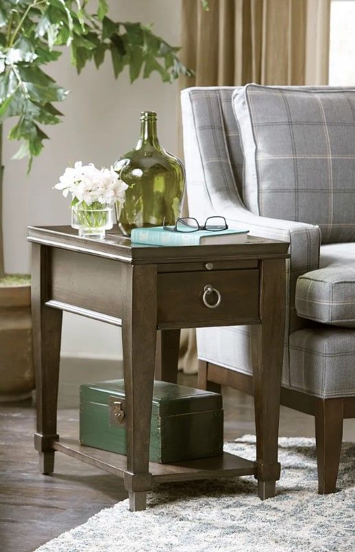 Hammary® Sunset Valley Maple Chairside Table-1
