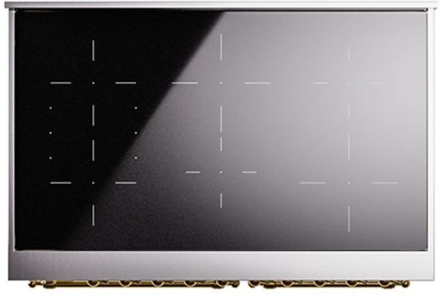 Ilve® Nostalgie II Series 40" White Pro Style Induction Range-3