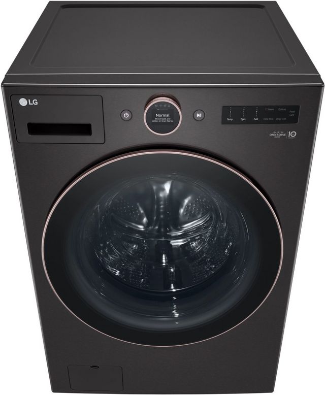 LG 5.0 Cu. Ft. Black Steel Front Load Washer-2