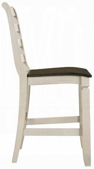 ACME Furniture Tasnim 2-Piece Antique White/Oak Counter Chair Set-3