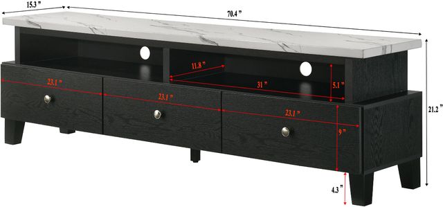 Crown Mark Alina Black TV Stand-2