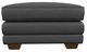 La-Z-Boy® Mackenzie Navy Leather Ottoman-1
