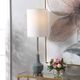 Uttermost® Piers Mottled Blue Glaze Buffet Lamp-1