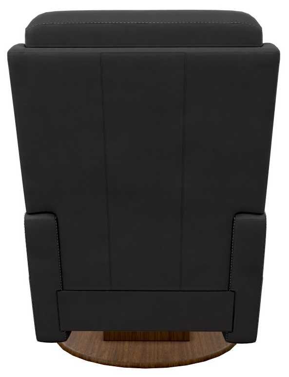 La-Z-Boy® Finley Onyx Leather Manual Swivel Gliding Recliner-4