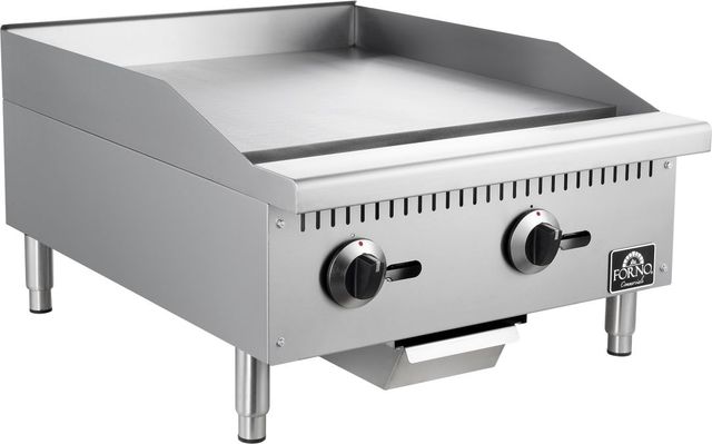 FORNO® 24" Stainless Steel Commercial Natural Gas Griddle -1