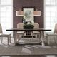 Liberty Furniture Willowrun Weathered Gray Trestle Table with Rustic White Base-1