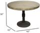 Nest Home Collections Sadie Antique Natural Dining Table with Iron Base-2