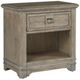 American Woodcrafters Meadowbrook Sand 1-Drawer Nightstand-0