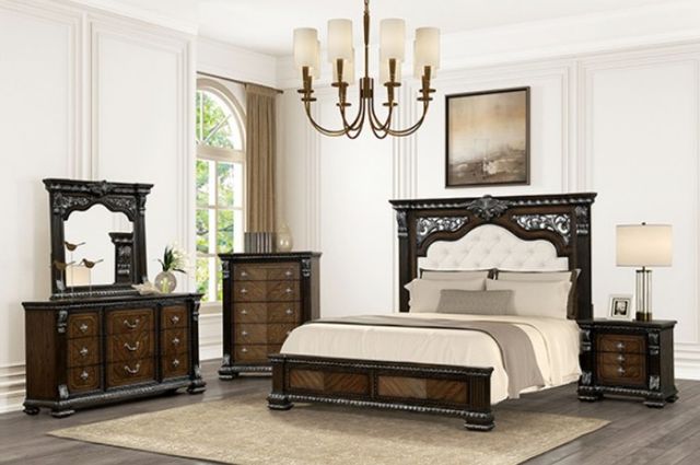 Furniture of America® Promenade 4-Piece Espresso Queen Bedroom Set-0