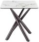 Coaster® Carvell 2-Piece Mirage White Occasional Table with Black Nickel Base Set-2