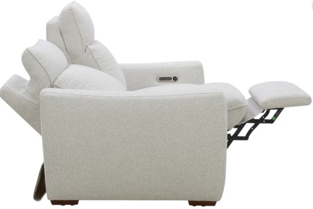 Flexsteel® Ava Silver Sand Fabric Power Reclining Loveseat with Power Headrest and Lumbar-1