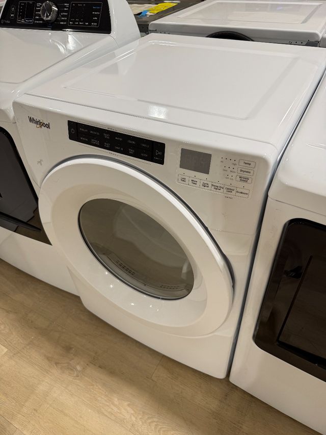 Whirlpool® 7.4 Cu. Ft. White Front Load Gas Dryer-0
