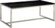 Magnussen Home® Kira Black Marble Cocktail Table with Brushed Nickel Base-0