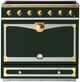 La Cornue CornuFé 90 Albertine 36" Brands Hatch Green Pro Style Induction Range with Brushed Brass Trim-0