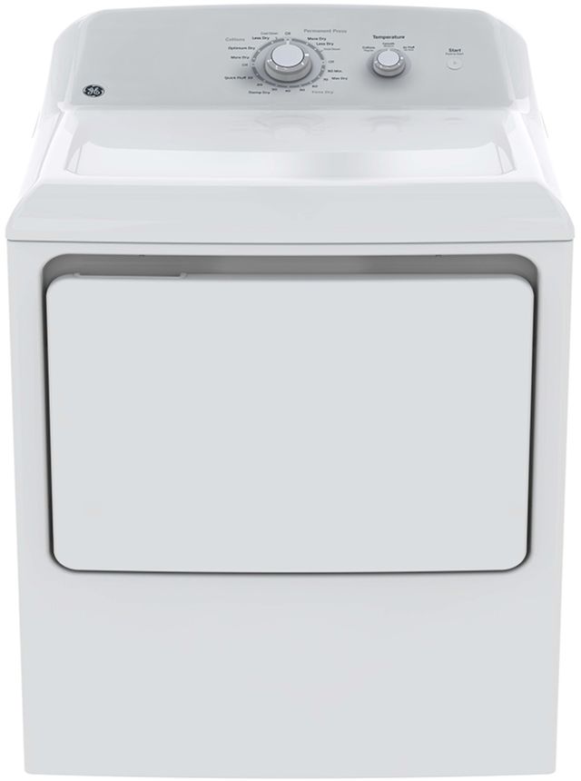 GE® White Top Load Washer & Electric Dryer Laundry Pair-2