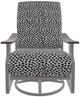 Telescope Casual St. Catherine Agra Classic/Warm Gray Aluminum/Fabric Outdoor MGP Cushion Swivel Rocker with Boardwalk Rustic Arms-1