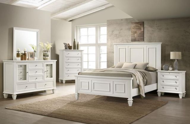 Coaster® Sandy Beach Cream White Dresser and Mirror-3