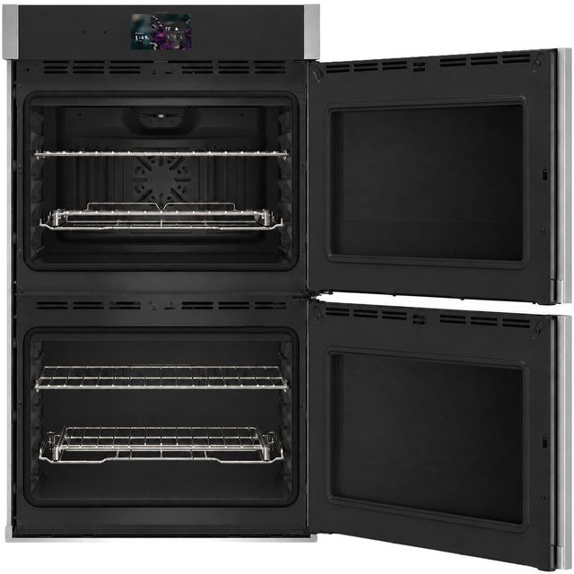 GE Profile™ 30" Stainless Steel Smart Double Electric Wall Oven with Right-Hand Side-Swing Door-1