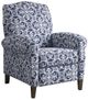 Olliix by Madison Park Kirby Navy Multi Push Back Recliner-0