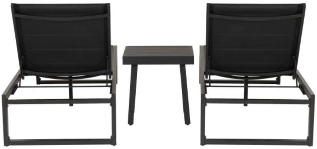 Linon Alora 3-Piece Black Aluminum/Fabric Lounge Chair Set-3