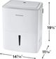 Frigidaire® 35 Pt. White Dehumidifier with Wi-Fi-3