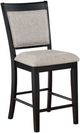 Crown Mark Fulton 5-Piece Black/Light Gray Dining Set-2