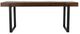 Classic Home Duarte Rustic Brown Counter Table with Black Base-2