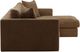 Dovetail Furniture Erica 3-Piece Brown Right-Arm Facing Chaise Sectional Set-3