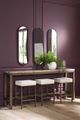 Universal Explore Home™ Montclair Dark Gray Brindle Console with Stools-1