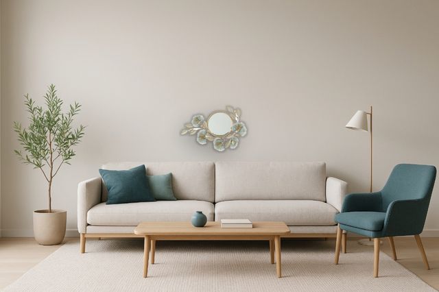 Classy Living Floral Wall Mirror-1