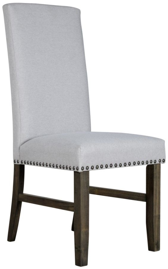 New Classic® Home Furnishings Julius Gray Upholstered Dining Side Chair -0