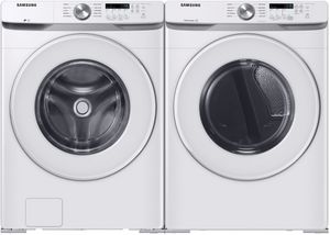 Samsung 6000 Series White Front Load Laundry Pair