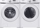 Samsung White Front Load Washer & Electric Dryer Laundry Pair-0