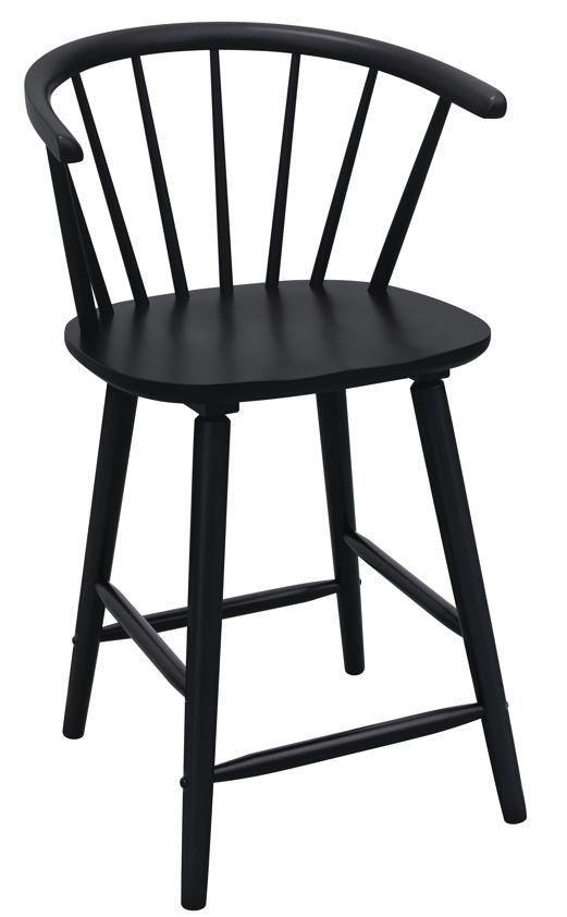 Crown Mark Janna Black Counter Stool-0