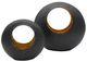 A & B Home Barker 2-Piece Black Spherical Bowl Set-0