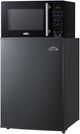 Summit® 19" 2.4 Cu. Ft. Jet Black Compact Refrigerator with Microwave-3